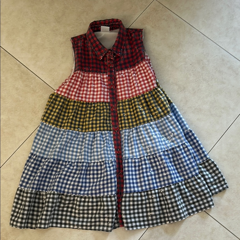 Queen of Sparkle Gingham dress